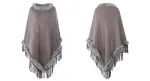 poncho en tricot pour l'hiver