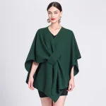 poncho en cachemire