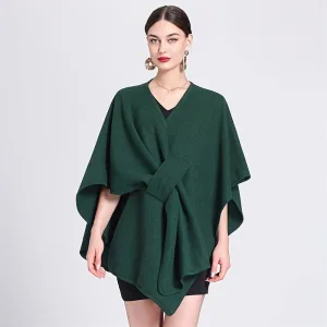 poncho en cachemire
