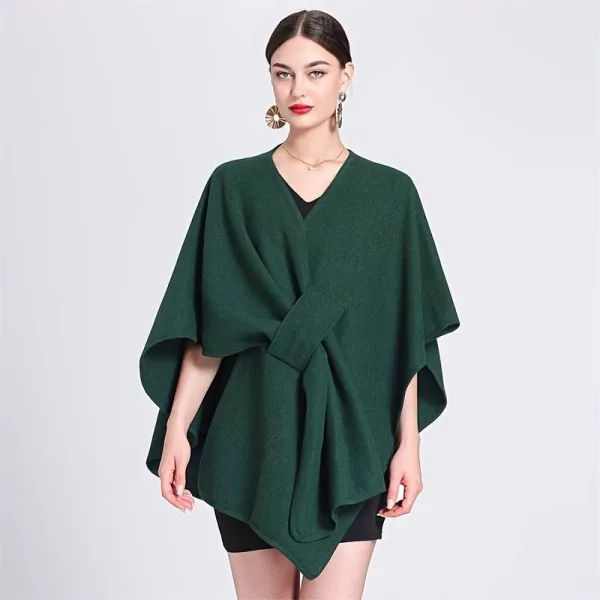 poncho en cachemire