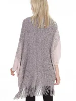 châle poncho chaud et douillet