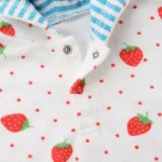cape de bain fraise pour bébé