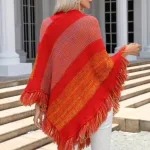 poncho en laine pour femme