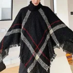 poncho homme en laine