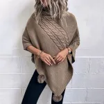 poncho en tissu pour femme