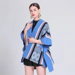 poncho tendance femme coloré