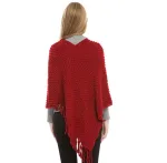 poncho femme laine confortable