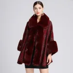 poncho en laine pour femme