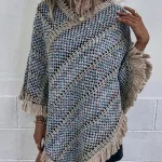 poncho femme en alpaga