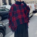 poncho en laine pour homme