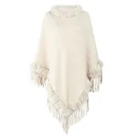 poncho en laine pour l'hiver