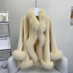 poncho en polaire pour femme