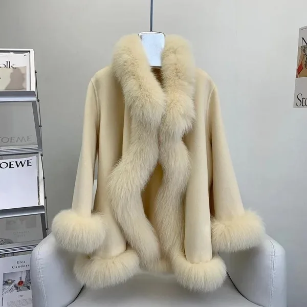 poncho en polaire pour femme