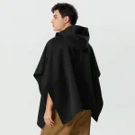 poncho avec capuche pour homme