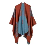 poncho mode femme orange