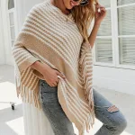 poncho en laine doux pour l'hiver