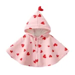 poncho enfant cœur