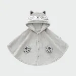 poncho enfant chat gris