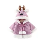poncho enfant motif renne