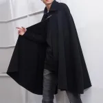 poncho homme en tissu épais