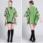 vêtement femme poncho coloré