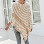 poncho mode hiver en tricot