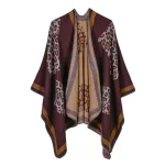 poncho d'extérieur femme léopard