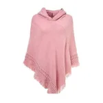 poncho femme en matière douce hiver