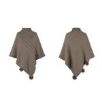 poncho en tricot femme