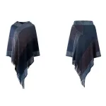 poncho femme capuche pour l'hiver