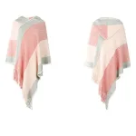 poncho femme capuche polyester