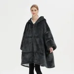 poncho femme zip polaire