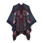 poncho femme en laine