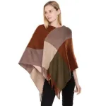 poncho hiver laine femme