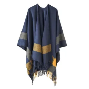 poncho femme coton hiver