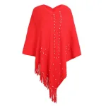 poncho en perles design ethnique