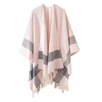 poncho femme hiver tendance en coton