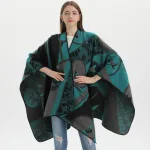 poncho pour femme en hiver