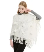 poncho laine femme