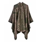 poncho femme avec motifs indiens
