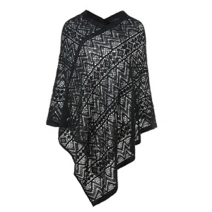 poncho femme été dentelle