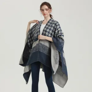 poncho femme hiver chaud