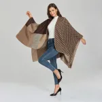 poncho femme en laine