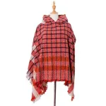 poncho femme confortable avec capuche