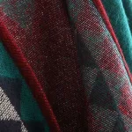 poncho frangé femme au style bohème ethnique