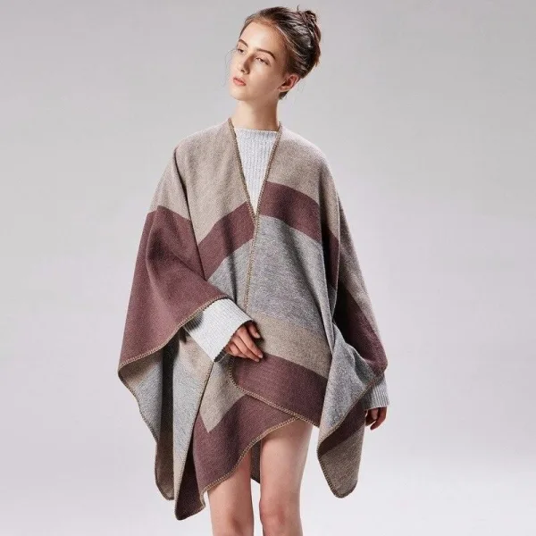 poncho femme moderne