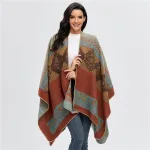 poncho stylé femme