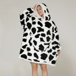 poncho femme polaire