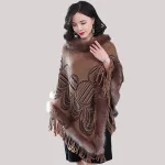 poncho femme polaire coton