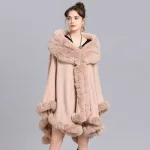 poncho femme polaire manteau